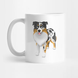 Miniature American Shepherd Dog Blue Eyes Mug